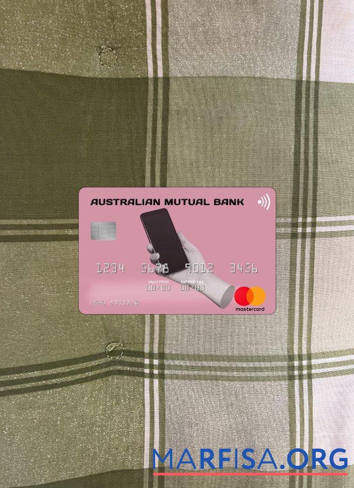 Realistic Australia Australian Mutual Bank mastercard photolook front real example